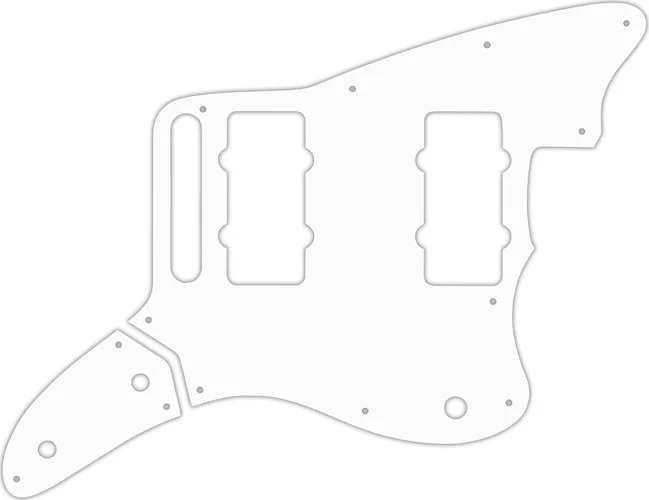 WD Custom Pickguard For Fender Thurston Moore Signature Series Jazzmaster #04R White/Red/White