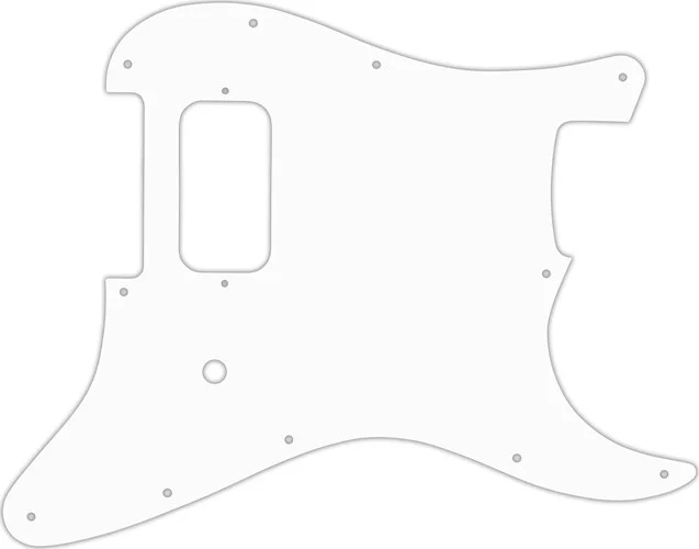 WD Custom Pickguard For Fender Tom Delonge Stratocaster #02T White Thin