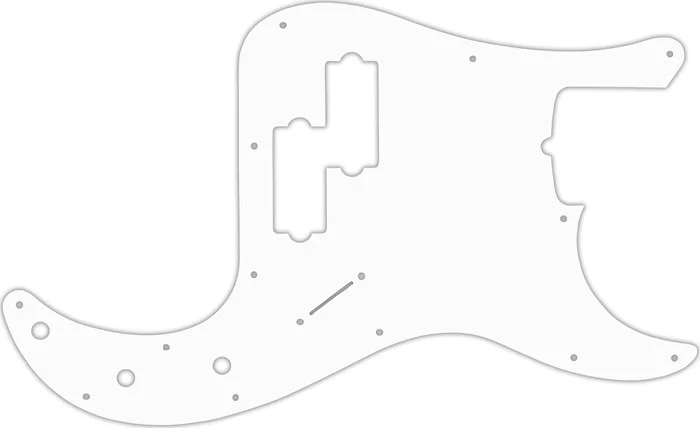 WD Custom Pickguard For Fender Tony Franklin Signature Precision Bass #02 White