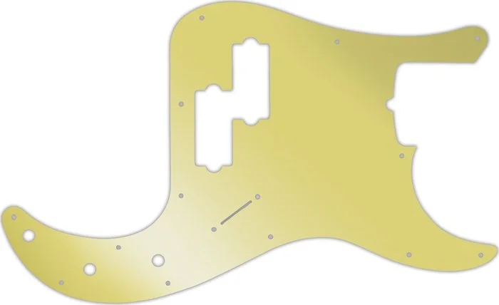 WD Custom Pickguard For Fender Tony Franklin Signature Precision Bass #10GD Gold Mirror