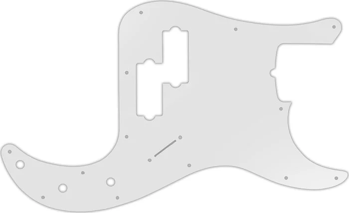 WD Custom Pickguard For Fender Tony Franklin Signature Precision Bass #22 Translucent Milk White