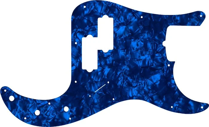 WD Custom Pickguard For Fender Tony Franklin Signature Precision Bass #28DBP Dark Blue Pearl/Black/White/Black