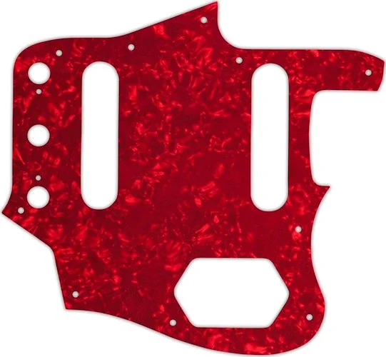 WD Custom Pickguard For Fender USA 1962-1975 Or 1996-1997 Made In Japan Reissue Jaguar #28R Red Pear