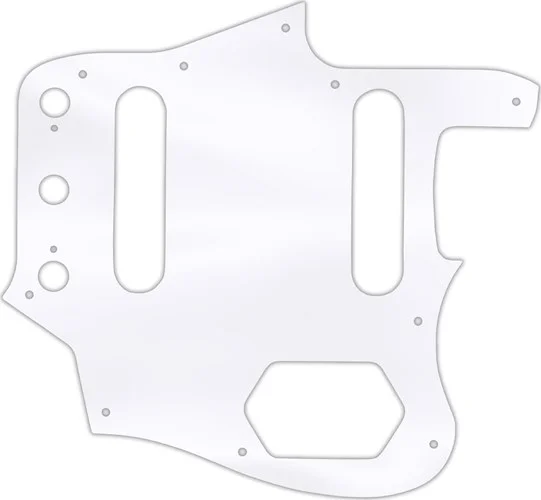 WD Custom Pickguard For Fender USA 1962-1975 Or 1996-1997 Made In Japan Reissue Jaguar #45 Clear Acr
