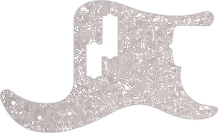 WD Custom Pickguard For Fender USA 5 String Precision Bass #28 White Pearl/White/Black/White