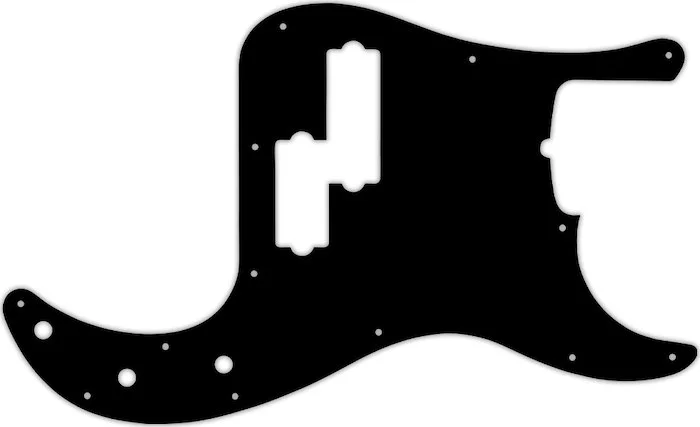 WD Custom Pickguard For Fender USA 5 String Precision Bass #39 Black/Black/Cream/Black