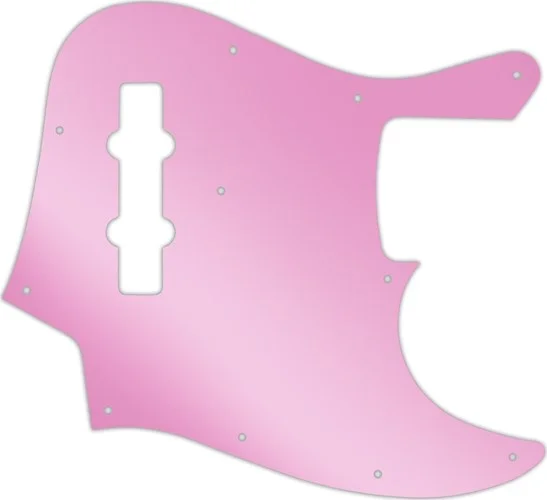 WD Custom Pickguard For Fender 2013-Present Made In Mexico Geddy Lee Jazz Bass #10P Pink Mirror