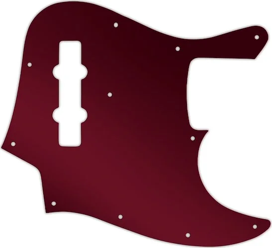 WD Custom Pickguard For Fender 2013-Present Made In Mexico Geddy Lee Jazz Bass #10R Red Mirror