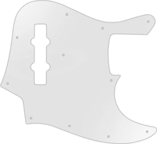 WD Custom Pickguard For Fender 2013-Present Made In Mexico Geddy Lee Jazz Bass #22 Translucent Milk 