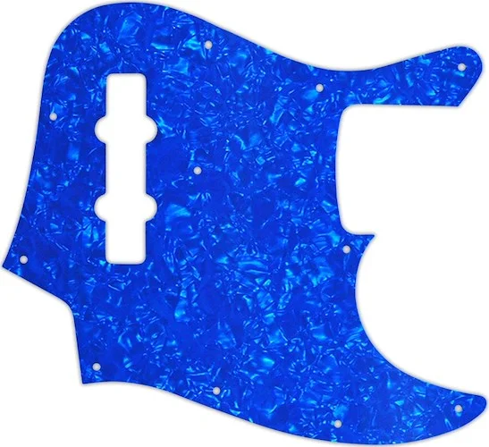 WD Custom Pickguard For Fender 2013-Present Made In Mexico Geddy Lee Jazz Bass #28BU Blue Pearl/Whit