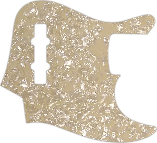 WD Custom Pickguard For Fender 2013-Present Made In Mexico Geddy Lee Jazz Bass #28C Cream Pearl/Crea