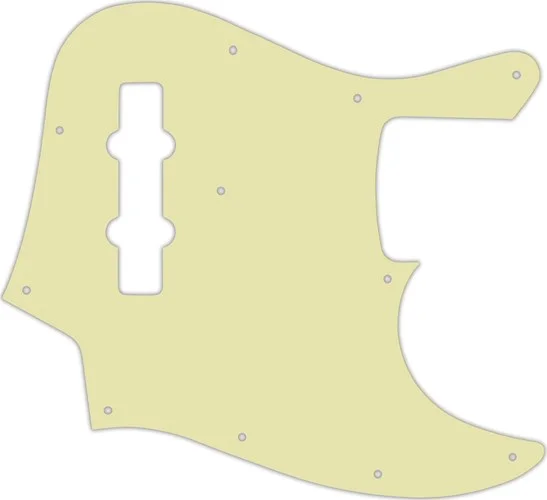 WD Custom Pickguard For Fender 2013-Present Made In Mexico Geddy Lee Jazz Bass #34S Mint Green Solid