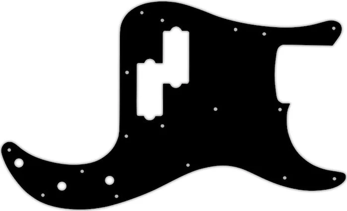 WD Custom Pickguard For Fender USA Precision Bass #03 Black/White/Black