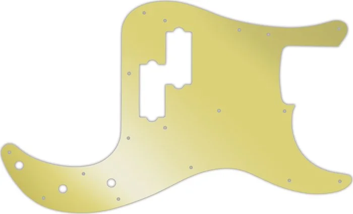 WD Custom Pickguard For Fender USA Precision Bass #10GD Gold Mirror