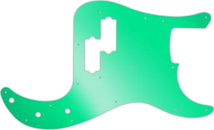 WD Custom Pickguard For Fender USA Precision Bass #10GR Green Mirror