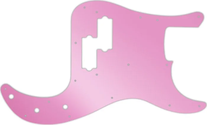 WD Custom Pickguard For Fender USA Precision Bass #10P Pink Mirror