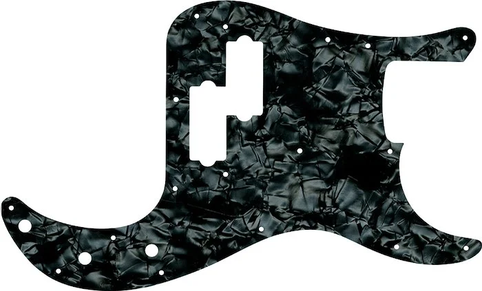 WD Custom Pickguard For Fender USA Precision Bass #28JBK Jet Black Pearl