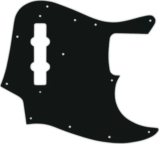 WD Custom Pickguard For Fender Vintage 1970's-1980's 20 Fret Jazz  Bass #01A Black Acrylic