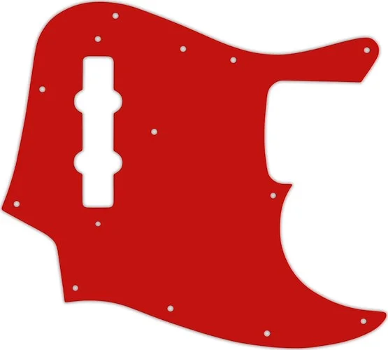 WD Custom Pickguard For Fender Vintage 1970's-1980's 20 Fret Jazz  Bass #07 Red/White/Red