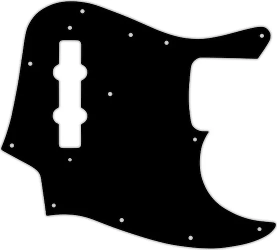 WD Custom Pickguard For Fender Vintage 1970's-1980's 20 Fret Jazz  Bass #09 Black/White/Black/White/