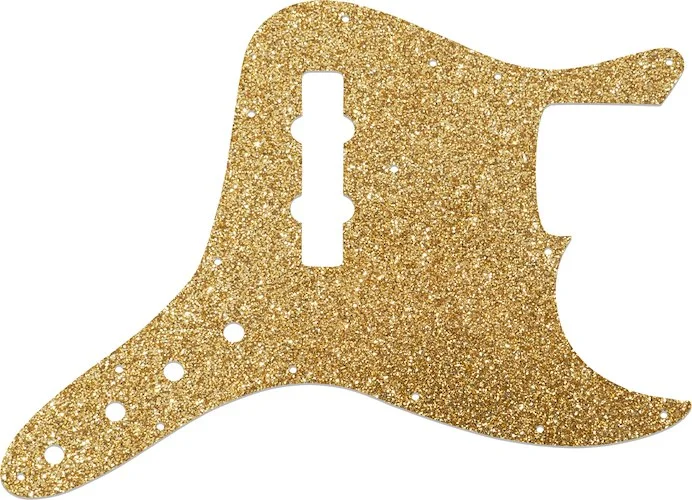 WD Custom Pickguard For Fender Vintage 1970's-1980's 20 Fret Jazz Bass With Custom Integrated Control Plate #60RGS Rose Gold Sparkle 