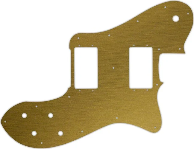 WD Custom Pickguard For Fender 1972-1982 Vintage Telecaster Deluxe #14 Simulated Brushed Gold/Black 