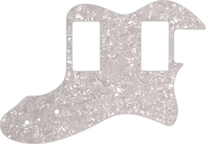 WD Custom Pickguard For Fender 1972-1978 Vintage Telecaster Thinline With Humbuckers #28 White Pearl