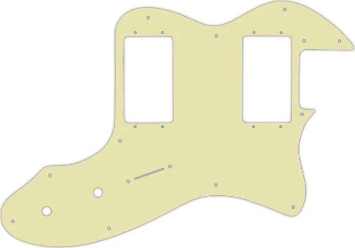 WD Custom Pickguard For Fender 1972-1978 Vintage Telecaster Thinline With Humbuckers #34 Mint Green 