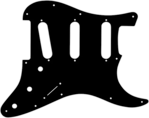 WD Custom Pickguard For Fender VooDoo Jimi Hendrix Tribute Stratocaster #01 Black