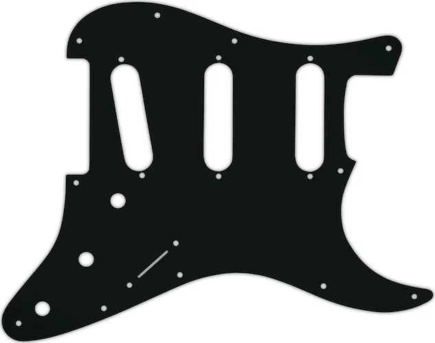 WD Custom Pickguard For Fender VooDoo Jimi Hendrix Tribute Stratocaster #01A Black Acrylic