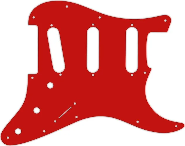 WD Custom Pickguard For Fender VooDoo Jimi Hendrix Tribute Stratocaster #07 Red/White/Red