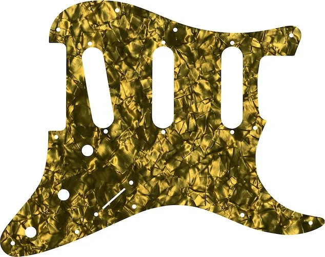 WD Custom Pickguard For Fender VooDoo Jimi Hendrix Tribute Stratocaster #28GD Gold Pearl/Black/White/Black