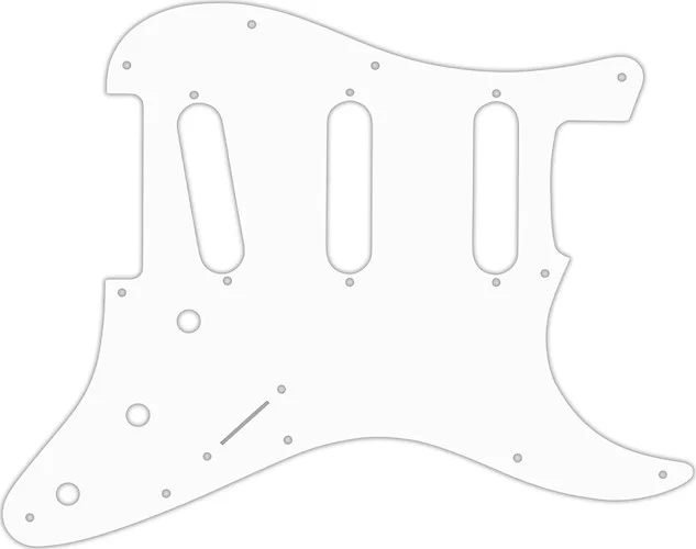 WD Custom Pickguard For Fender VooDoo Jimi Hendrix Tribute Stratocaster #04R White/Red/White