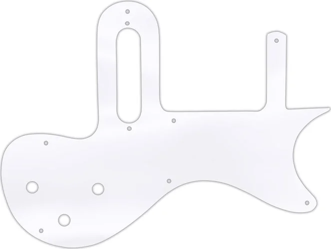 WD Custom Pickguard For Gibson 1 Pickup Melody Maker #45 Clear Acrylic