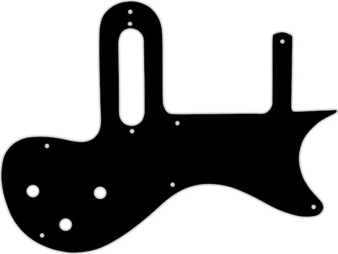 WD Custom Pickguard For Gibson 1 Pickup Melody Maker #03O Black/Orange/Black