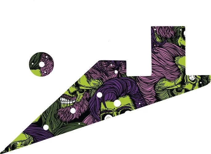 WD Custom Pickguard For Gibson 1958-1959 And 1962-1963 Flying V Korina #GHA02 Zombeard Graphic