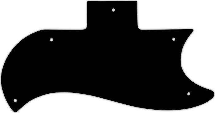 WD Custom Pickguard For Gibson 1961-1970 Half Face SG #01T Black Thin