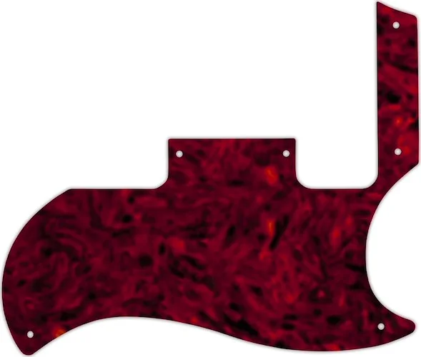 WD Custom Pickguard For Gibson 2010-2012 '60s Tribute SG Special #05T Tortoise Shell Solid (Semi-Tra