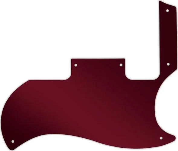 WD Custom Pickguard For Gibson 2010-2012 '60s Tribute SG Special #10R Red Mirror