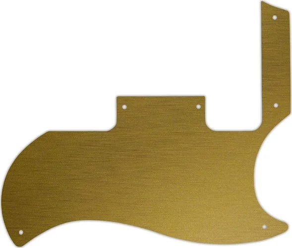 WD Custom Pickguard For Gibson 2010-2012 '60s Tribute SG Special #14 Simulated Brushed Gold/Black PV