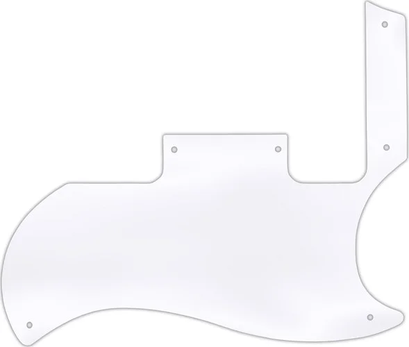 WD Custom Pickguard For Gibson 2010-2012 '60s Tribute SG Special #45T Clear Acrylic Thin