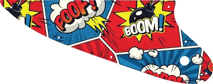 WD Custom Pickguard For Gibson 1963-1966 Thunderbird Bass #GCM01 Comic Book Graphic