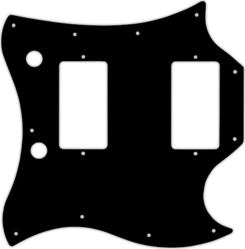 WD Custom Pickguard For Gibson 1963-1970 Full Face SG #09 Black/White/Black/White/Black