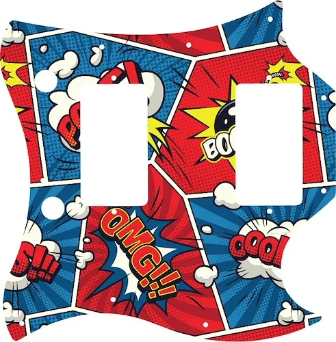 WD Custom Pickguard For Gibson 1963-1970 Full Face SG #GCM01 Comic Book Graphic