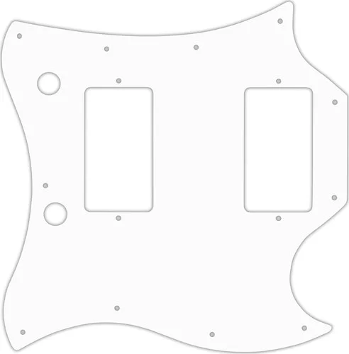 WD Custom Pickguard For Gibson 1963-1970 Full Face SG #04R White/Red/White