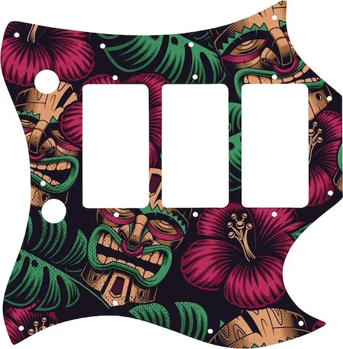 WD Custom Pickguard For Gibson 1964-1970 Full Face SG Custom #GAL01 Aloha Tiki Graphic