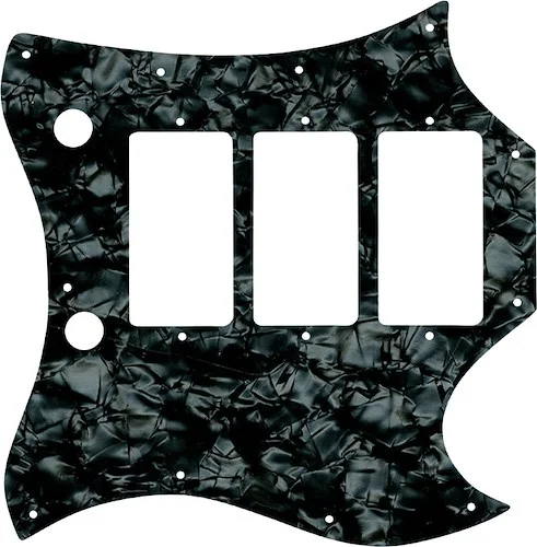WD Custom Pickguard For Gibson 1964-1970 Full Face SG Custom #28JBK Jet Black Pearl