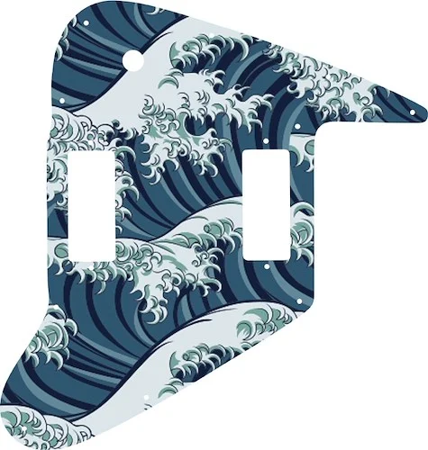 WD Custom Pickguard For Gibson 1965-2018 Non-Reverse Firebird #GT02 Japanese Wave Tattoo Graphic