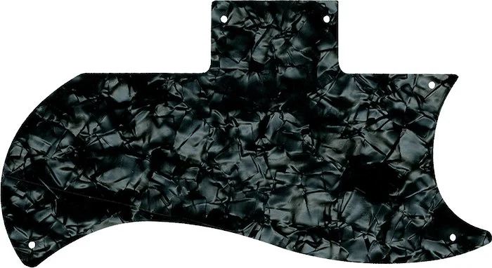 WD Custom Pickguard For Gibson 1971-2018 Or 1961 Reissue Half Face SG #28JBK Jet Black Pearl