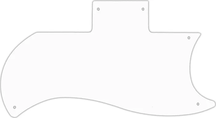 WD Custom Pickguard For Gibson 1971-Present Or 1961 Reissue Half Face SG #02T White Thin